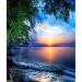 LVIITIS Beach Diamond Painting Kits for Adults Full Drill Diamond Arts Dotz Beach Pictures Craft for Home Wall Decor 14x18 inch