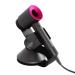 Hairdryer Stand Holder for Dyson Magnetic Carbon Steel Bracket Power Plug Holder Bathroom Organizer for Dyson Supersonic Hairdryer Diffuser and Two Nozzles (Black)