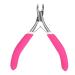 Professional Stainless Steel Nail Cuticle Manicure Pedicure Nail Nipper Clipper for Cuticle Pushers Dead Skin Scissor(Rose Red)