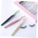 Angoily 2pcs Eyelash Nipper & Extension Applicator Tool | Small Mirrors for Crafts | Best Clip for False Eyelashes & Lash Extensions - 11.3x1cm - Buy Online on GoSupps.com