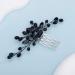 Kercisbeauty Black Crystal Small Hair Comb Side Headpiece for Women Girls Special Occasion Hair Styling Jewelry - Buy Online on GoSupps.com