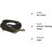 Fat Leather Gleile Glein 3-Way Adjustable Braided Dog Leash - 96 Models 3m x 8mm Black Brass Hook - International Shipping - Buy Online on GoSupps.com