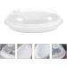 Cabilock 2 Pcs Steamer Fish Steaming Holder Containers with Lids Vegetable Microwave Containers Steamed Fish Plate Fish Steaming Plate Rice Cooking Pot White Food Grade Pp Micro-wave Oven - Buy Online on GoSupps.com