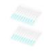 Sewoart 80st interdental brush dental floss for dentes Personal tools for oral care professional tools tooth gap cleaner chooses portable TPE care brushes 1 piece (1 Pack) green