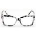 Women s Big Lens Butterfly Reading Glasses | Fun Cat Eye Clear Lens Readers | Vintage White Marble 2.5x - Buy Online on GoSupps.com