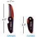 ZEUS Folding Saw-Cut Mustache Comb - Handmade, Best Moustache Pocket Comb (Traditional) - K11 - Buy Online on GoSupps.com