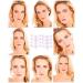 Encci Eyebrow Stencil Kit - 8 Styles | DIY Grooming Template with Handle Strap | Washable & Reusable | 9 Piece Set - Buy Online on GoSupps.com