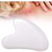 Heart-Shaped Guasha Board for Face Massage | White Synthetic Scraper for Skin Lifting & Body Massage - Shop Internationally - Buy Online on GoSupps.com