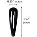 30 Pcs Black 5cm Barrettes Women Metal Snap Hair Clips Accessories Barrettes for Women Snap Hair Clips for Kids Teens Women - Buy Online on GoSupps.com
