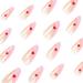 False Nails Short Full Cover French Red Heart Christmas Festival Press on Nails 24 Pieces Nail Art Tips for Nail Salons and Women DIY Nail Art - Buy Online on GoSupps.com