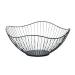 Fruit Basket Fruit Bowl Metal Wire Fruit Bowl Rounded Square Fruit Basket Fruit Stand Serving Bowls for Kitchen Counter Countertop Kitchen Organizers and Storage (Color : B Size : 27 * 11.5 * 10cm)