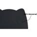 Ohmo Non-Slip Silicone Bowl Pad for Small Dogs & Cats - Waterproof 46x25cm - Ideal Base for Cat Bar - Black - Buy Online on GoSupps.com