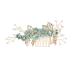 Minkissy Wedding Hair Comb Pearl Crystal Decor Clip Pin Rhinestone Flower Wedding Hair Accessories for Bride Bridesmaid (Green)