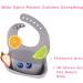 Vicloon Silicone Baby Bib 2PCS - Waterproof Bibs with Food Catcher Pocket - Adjustable Unisex Toddler Bibs (Grey-Blue) - Buy Online on GoSupps.com