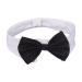 Formal Pets Bowtie Dog Cat Pets Adjustable Bow Tie and Collar Cats Puppy Grooming Ties Party Accessories Adjustable Pets Dog Cat Bow Tie Pet Costume Necktie Collar for Medium Large Boy Dog L (Pack of 1)