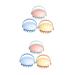 Gatuida Silicone Shampoo 6 Pcs Massage Comb Cleaning Brush Elasticity Massager Nursing Comb Shampoo Scrubber Abs Scalp Brush
