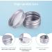 Flintronic 24-Pack 5ml Aluminum Empty Jars with Spoon & Labels - Travel Pots for Mini Candles & Cosmetics - Silver - Buy Online on GoSupps.com