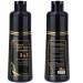 2PCS 3 in 1 Black Hair Darkening Shampoo for Gray Hair Fast Effective Repair Whtie Gray White Color Dye To Natural Hair 200ML