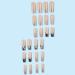French Tip Press on Nails - Long Press On Nails with Nail Tips Pearl Sparkling Pink Black Silver French False Nail press on nails Acrylic False Nails Cute Artificial Nails - Buy Online on GoSupps.com