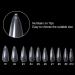 Vcedas 500PCS Stiletto Long Full Cover Nail Tips - Clear Pointed False Nails for Acrylic - 10 Sizes in Box - Buy Online on GoSupps.com