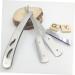 FOMIYES 2pcs Stainless Steel Manual Razor Set for Men - Ergonomic Rubber Handle Shaving Blades - Buy Online on GoSupps.com