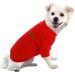 Hualisiji dog sweater fleece dog sweater large dogs sweatshirt warm and light with a soft texture easy to wear and light colors (3xl red+pink) 3xl 2PCs red+pink