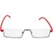 Kokobin Ultra-Light TR90 Reading Glasses | Half-Gap Metal Frame | +2.75 Diopters | Stylish Red | Includes Glasses Case for Men & Women - Buy Online on GoSupps.com