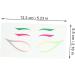 Healeved 12 Sets Paper Beauty Eyeliner Decal Waterproof Eyeliner Sticker Stickers 1 count (Pack of 1) Colorfulx3pcs - Buy Online on GoSupps.com