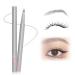 pohdhk Double Tip Lower Eyelash Pencil Upgraded 3D Waterproof 2 Tip Eyelash Pen Eye Liner Liquid Eyeliner for Natural Eye Makeup (Gray Black)