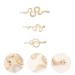 Lurrose 6pcs Bohemia Snap Hair Clips Set - Vintage Gifts Design Accessories for Women - Golden Metal Barrette Hairpins - Outdoor, Headdress, Snake Shaped - 8.5x3cm - Pack of 6 - Buy Online on GoSupps.com