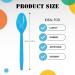 Miecux Disposable Plastic Utensils 60 Plastic Spoons Disposable Plastic Cutlery for Dinner Buffets Take-Out Catering Food Services(Blue) 100PCS Plastic Spoons - Buy Online on GoSupps.com