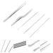 Healifty 10pcs Cleansing Spoon Portable Wax Removal Tools Kit - Ear Cleaner Picks Care, Steel Pick for Digging, Wax Remover Scoop - 14x0.5cmx2pcs - Buy Online on GoSupps.com