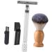 Frcolor Manual Razor Trimmer Set for Men | Beard Hair and Shaving Brush - Old-Fashioned Grooming Essentials for Perfect Facial Hair - Buy Online on GoSupps.com