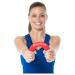 THERABAND Resistance FlexBar for Men and Women Strength Grip and Elbow Training and Pain Relief Home Gym Equipment Intermedium Level Red Light Light Red - Light