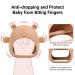 Bear Mitten Baby Teether - Anti-Drop Teething Toy for Babies 3+ Months - Silicone Teether for Teething Relief - BPA Free (Brown) - Buy Online on GoSupps.com