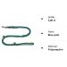 Buy Double Dog Leash for Medium Dogs - Training Leash up to 45kg in 39 Colors - 2.80m Miami Blue-Green - Buy Online on GoSupps.com