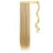 Ponytail Extension 22inch Long Straight Ponytail Extension Wrap Around Clip On Ponytail Hair Extension Heat Resistant Synthetic Straight Hair Pony Tail Hairpieces Ponytail Hairpiece for Women (Color 60 cm MSTMW-613H16