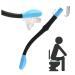 Toilet Tissue Aids no Need to Bend Over and Wipe Your Buttocks The Length is 15.5 -inch with a Hook Suitable for The Elderly and Pregnant Women Who are Injured in Hands and Feet and Cannot Bend Over