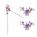 eHooyau Rhinestone Pearl Flower Hair Stick Tassel Hair Fork Hair Clips Chignon Pin Chopsticks for Women Girls Gift