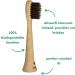 Org-O Bamboo Electric Toothbrush Replacement Heads - 4-Pack | Eco-Friendly Charcoal Bristles | Biodegradable Soft Bristles | Compatible with Phillips & Ordo Sonic - Buy Online on GoSupps.com