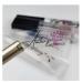 HHWY 100PCS Clear Lip Gloss Labels Personalized Custom Logo Eyelash Stickers for Lip Stick DIY Personalized Transparent Chapstick Labels Lip Balm (1.5x6cm)