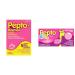 Pepto Bismol Caplets Upset Stomach Relief Diarrhea Relief Heartburn Nausea Indigestion & KIDS Chewables Upset Stomach Relief Diarrhea Relief Heartburn Nausea Indigestion Caplet+ chewable_tablets_bubblegum Unflavored 48 Count (Pack of 1)