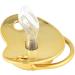 Kisbeibi Baby Pacifier with Clip - Diamond Golden Initials 2-Piece Weaning Pacifier for Boys & Girls (Letter A) - International Shipping Available - Buy Online on GoSupps.com