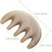 Magiclulu Five Tooth Head Massage Comb - Manual Scalp & Body Acupuncture Massage Tool | Gua Sha Stone Brush | International Shipping Available - Buy Online on GoSupps.com