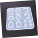 NUOBESTY DIY Jewelery Molds 1pc Epoxy Silicone Pendant Jewelry Studio Making for Eardrop Home DIY White Creative Mold Crystal White 16.8x15.8cm - Buy Online on GoSupps.com
