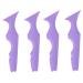 Ipetboom 4 Pcs Silicone Beauty Ruler Eyeliner Pencil Eyelash Guide Shield Eyebrow Guide Stencils Safety Mask