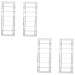 Didiseaon 4 Pcs Partition Storage Display Rack Desktop Cosmetics Holder Eyeshadow Organizer Makeup Household