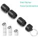 OPRET Waterproof Pill Keychain - Compact 3-Compartment Tablet Box for Travel - Black - Buy Online on GoSupps.com