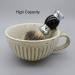 Bicrops Ceramic Retro Shaving Bowl - Wide Mouth Large Capacity Shaving Mug for Easy Lathering (Off-white) - Buy Online on GoSupps.com