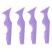 Angoily 4 Pcs Silicone Beauty Ruler Eyeliner Eyeshadow Applicator Guide Makeup Guide Stencils